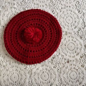 Polo by Ralph Lauren Red Classic French Style Beret